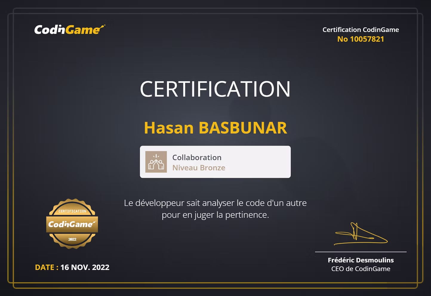 Data Science certification